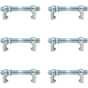 280 MM Shipping Container Bridge Clamps Screw Fittings Connectors, 6 Pack | Galvanized Carbon Steel, Fit for 20 ft & 40 ft Containers, For Sea Harbor Freighter and Rail Standard Container Connect Lock