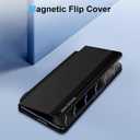 for Samsung Galaxy Z Fold 5 Case with S Pen and Built-in Screen Protector, Wireless Charging Holder Kickstand Full-Body Shockproof for Samsung Z Fold 5 5g Protective Cover Shell (Black)