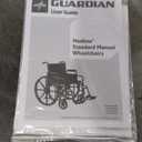 Medline Comfortable Folding Wheelchair with Swing-Back Desk-Length Arms and Swing-Away Footrests, 18W x 16XD Seat