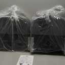 Folding Boat Seats 2 Pack Clearance, Fishing Premium Bass/Jon/Pontoon Boat Chairs, Swivel Boat Seat with Storage Bag (Dark Gray)