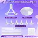 JOYYPOP 4 Sets Balloon Stand Kit For Table, Balloon Sticks with Base Birthday Graduation Party Decorations Wedding