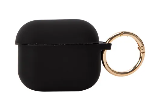 Hype Silicone Airpods Case Cover  Protective Shockproof & Dustproof AirPod Cover Case with Keychain - Plain & Marble Designs Compatitble with AirPods 3rd Gen and AirPods Pro