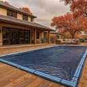 Winter Block Inground Pool Winter Cover, Fits 16’ x 36’ Rectangle, Solid Blue – Superior Strength & Durability, Treated for UV Protection, WC1636RE, 16' X 36'