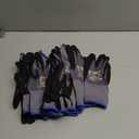 Safety Work Gloves, SF001, Comfort Stretch Fit, Power Grip, Smart Touch, Durable Foam Coated, 3Pairs & 12Pairs (Black, XXL)