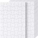 Mr. Pen- Blank Puzzle, 10 Pack, 63 Pieces/Pack, 8.2" x 5.6", White Puzzle, Blank Puzzles to Draw on, All White Puzzle, Blank Puzzle Pieces to Write on, Blank Jigsaw Puzzle Pieces