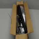 Double Curtain Rods for windows, 1 Inch Diameter double rod curtain rods Heavy Duty Decorative Drapery Rod for Windows 28 to 42 Inch Black (28"-42")