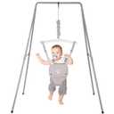 G TALECO GEAR Baby Jumper with Stand, Baby Jumpers and Bouncers, Baby Exerciser Suitable for 6-24 Months, Easy to Assemble & Store Jumper for Baby (Grey) (Grey)