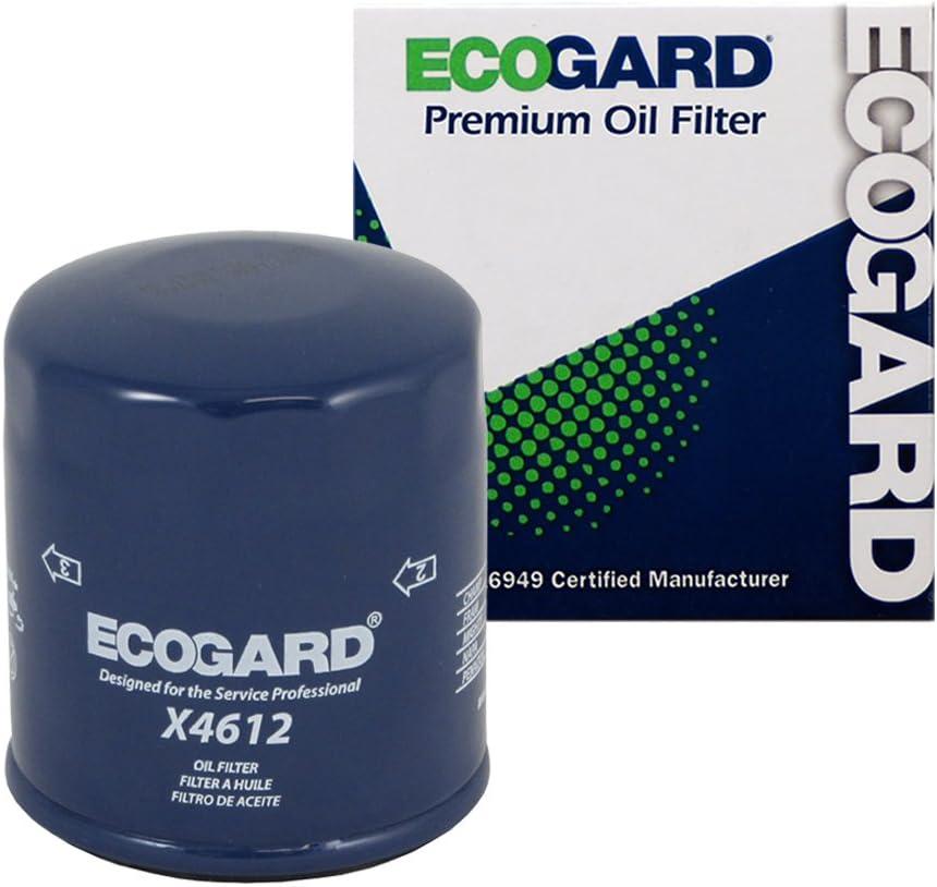 ECOGARD X4612 Premium Spin-On Engine Oil Filter for Conventional Oil Fits Nissan Altima 2.5L 2004-2021, Rogue 2.5L 2008-2022, Sentra 1.8L 2000-2019, Murano 3.5L 2004-2021, Pathfinder 3.5L 2004-2020