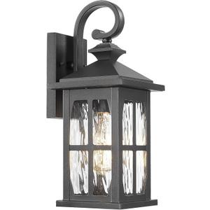 Darkaway Outdoor Light Fixtures Wall Mount, Outside Wall Lights Exterior Lighting Fixture with Water Ripple Glass Outdoor Wall Sconce for House Porch Hallway Garage Front Door