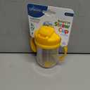 Dr. Brown's Milestones Baby's First Straw Cup, Training Cup with Weighted Straw, 9oz/270mL, Vintage Yellow, BPA Free, 6m+