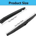 Rear Wiper Blade Arm Set Replacement for Buick Envision 2021 2022 2024 Back Glass Wipers, Factory OE Style Rear Windshield Wiper Arm & Wiper Blade