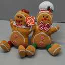 CRCZK Gingerbread Christmas Decorations Indoor, Candy Cane Christmas Decorations, Gingerbread Plush Centerpieces Tabletop Decor, Candyland Party Decorations Xmas Gift