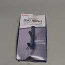 Officemate Double Coat Hooks for Cubicle Panels, Adjustable 1.25-3.5 Inch, Charcoal (22005) (Black)