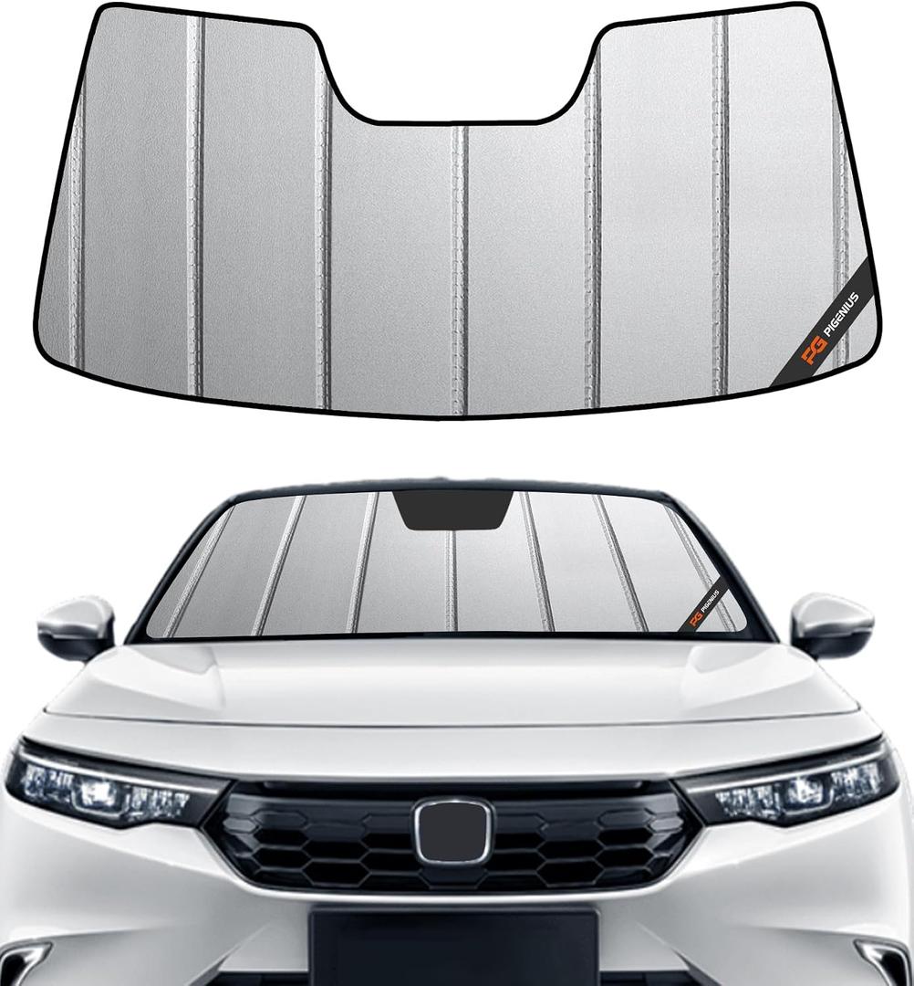 Pigenius Windshield Sunshade for Honda Accord 2018-2022, Custom Front Window Shade - Safeguard