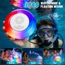 2 Pack Floating Pool Lights with Bluetooth Pool Speaker, 2-in-1 RGB Pool Lights, IP68 Waterproof, 360 Hi-Fi Sound for Pool, Hot Tub and Outdoor Parties