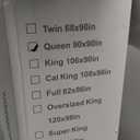 Maple&Stone Feather Down Comforter Queen Size All Season White Down Duvet Insert Ultra Soft 100% Cotton Cover Fluffy Queen Comforter 90 x 90 Inches