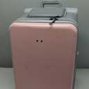 LemoHome Expandable Luggage with Spinner Wheels,Large Suitcases with Child Seat Design,Hard Luggage for Women and Men,20 inch Hardside Carry on Luggage for Travel (Pink)