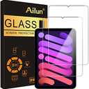 Ailun Screen Protector for iPad Mini 7 A17 Pro 7th Gen 2024 & Mini 6th Gen 2021 Release, 8.3 Inch,Tempered Glass 2.5D Edge,iPad Mini 7 & 6,Case Friendly,2 Pack