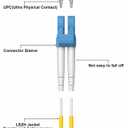 OS2 Single Mode LC to LC Fiber Patch Cable 10m / 30FT, LC-LC Singlemode Fiber Patch Cable, OD 3.0mm UPC/UPC - 9/125um LZSH 100G Pure Optical Jumper Cord Yellow