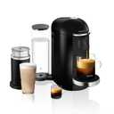 Nespresso Vertuo Plus Deluxe Coffee and Espresso Maker by Breville, Piano Black with Aeroccino Milk Frother