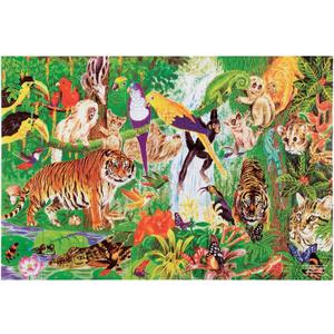 Melissa & Doug Rainforest Floor Puzzle, 48 pc Jumbo Jigsaw Puzzle, Educational Screen Free Activity for Toddler, Preschoolers and Kids Ages 3+ (2 x 3 Feet) - FSC Certified