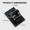 2 x Self Adhesive Shower Head Holder Wall Mount,Adjustable Handheld Shower Head Holder,NO Drilling Wall Shower Wand Holder for rv Shower Kids Shower Bathroom Shower (Black-1pcs)