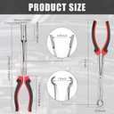 2 Pack Spark Plug Wire Removal Tool Kit Includes Spark Plug Boot Removal Tool and Pliers Pulling Tool,wire Puller Removal Tool Pliers(Red)