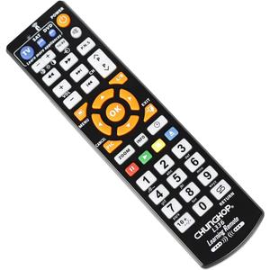 CHUNGHOP Universal IR Learning Remote Control for Smart TV VCR CBL DVD SAT STR-TV CD VCD HI-FI, for All Brands IR Remote 3 in 1 Programmable Controller L336 (3-Device with Programmable Function)