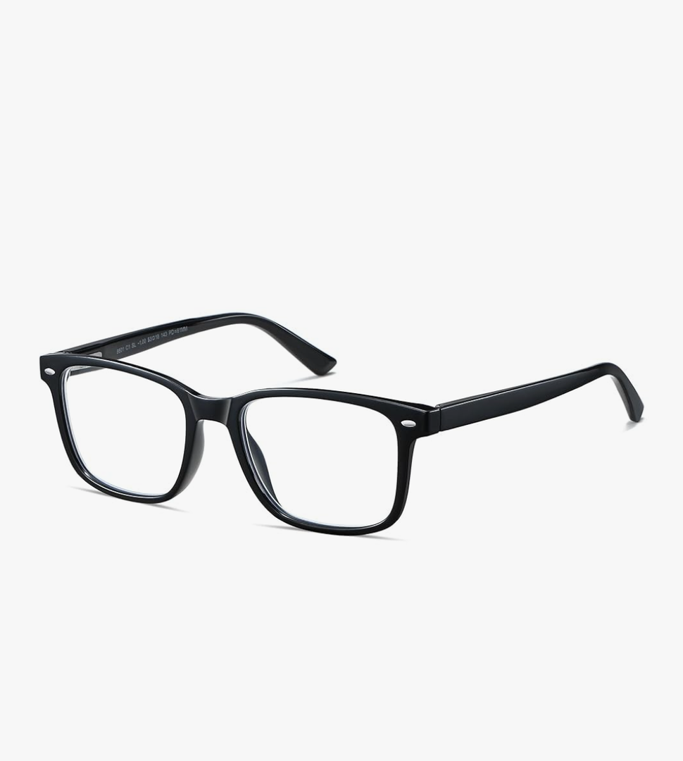 Nearsighted Myopia Glasses Mens Womens Blue Light Spring Hinge Shortsighted Distance Glasses (NOT READING GLASSES), -2.75 Diopters