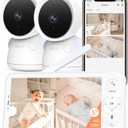 ARENTI Baby Monitor with 2 Cameras, 2K/3MP WiFi 6 Camera and Audio, 5-inch Wireless Screen, Smartphone App, Super Night Vision, Crying Detection, Auto Tracking, Temp&Humidity Sensor (D3 Set)