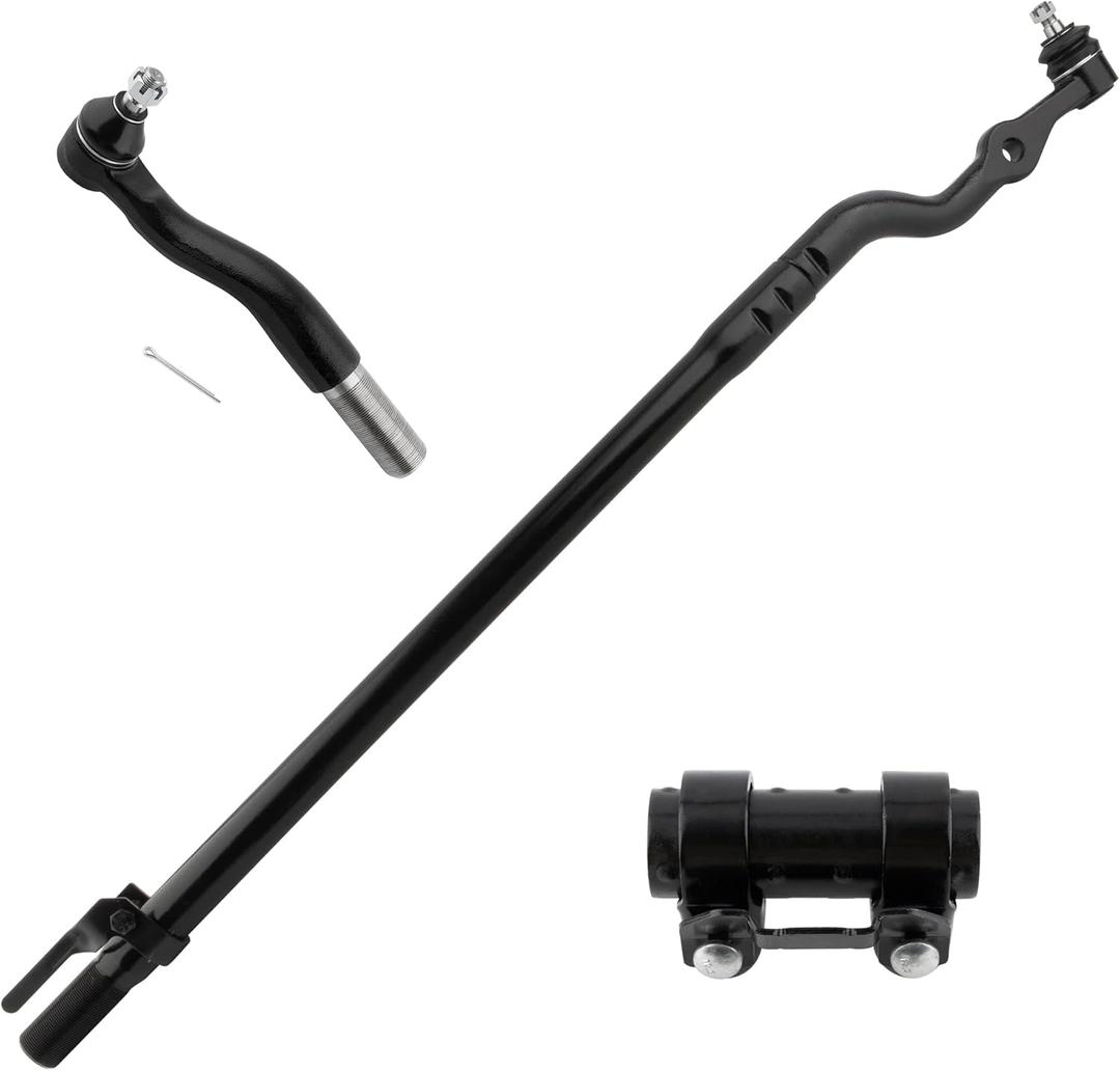 BOXI 3pcs Front Outer Connecting Tie Rod Ends w/Adjustment Sleeve for Ford Excursion 2000-2005 / for F-250 Super Duty 1999-2004 / for F-350 Super Duty 1999-2004 - FIT 4WD ONLY | ES3423 DS1439 ES3422