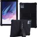 Case for MB1001 Tablet 10.1,Kids Friendly Silicone Case for Moderness MB1001/Okaysea 10.1 Tablet/Relndoo T618/ZONKO D115/MEIZE D115/ZZB 10 inch Tablet (Black) (Black)