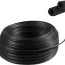 328ft Window Screen Spline, Screen Door Retainer Spline Black Window Screens Rubber Cord Repair Splines for Replacing & Installing Door Window Screens (0.125 Inch)