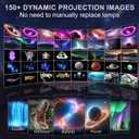2026 Upgraded 3D Galaxy Projector, Star Projector, Include 93 Immersive Themes, Bluetooth Speaker Stereo Sound & Remote Control Night Light for Bedroom, Living Room, Home Decor, Gifts for Kids, Adult