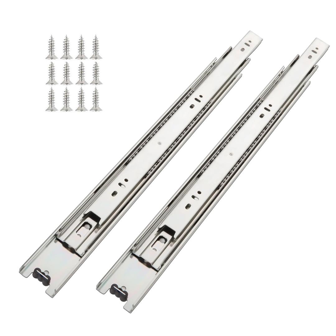 6 Pair of 20 Inch Hardware Full Extension Side Mount Ball Bearing Sliding Drawer Slides