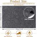 12.2 x 10.2 Ft Outdoor Storage Shed Floor Mat Waterproof, 500g/ Thickened Washable Furniture Dustproof Anti-Slip Pad for Patio, Moto, Car for Protect Flooring from Wear, Carport Dustproof Oil Mat