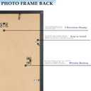 Wood 16x16 Picture Frame with 12x12 Mat Black, Display 12x12 with Mat or 16x16 without Mat, Wood 16 by 16 Photo Frame, 16 x 16 Frame for Wall Hanging Display, Black