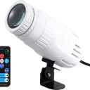 Lixada Pinspot LED DJ Effect Light, Mini RGBW LED Beam Spot Lights, Pinspot Light with Remote Spotlight Stage Effect Lighting for DJ Disco Party Bar Club Show Wedding (White)
