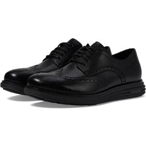 Cole Haan Mens Originalgrand Remastered Wing Tip, Black/Black, 8-M US