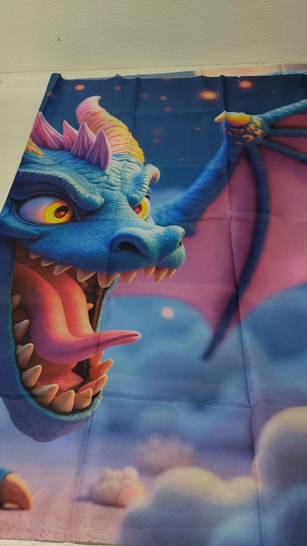 Large Banners Indoor Outdoor Personalized Banner Colorful of dragons Party Signs 300D Polyester Blank Banner With Four Metal Round Holes Banners for Party Decoration