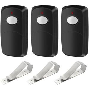 3 Replacement for Multicode Garage Gate Door Opener Remote,3089,308911,MCS308911,10 Dip Switch,Black,300mhz
