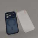 CANSHN Magnetic Compatible with iPhone 17 Pro Case, Upgraded [Full Camera Protection] [Compatible with Magsafe] [Translucent Matte] Shockproof Protective Phone Cover 6.3 Inch - Deep Blue