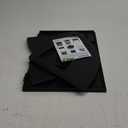 SAYEEC Sturdy Magazine Holder 4 Compartments Plastic Desktop File Organizer File Dividers Office Organizer Storage Document Magaizne Rack Display Box (Black)