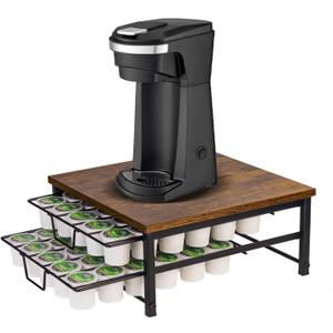 2 Tier Coffee Pod Drawer,60 Capacity Coffee Capsule Storage Organizer Holder For K Cups,Home Kitchen Counter Organizer