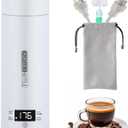 Travel Portable Electric Kettle,500mL Capacity,316 Stainless Steel,with 4 Variable Presets Temperature Control,Digital Display