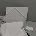 Corner Bread Box Kitchen Countertop Extra Large Capacity Farmhouse Bread Box, Corner Countertop Storage, Double Layer Bread Holder (White, Large) (11.8" x 11.8" x 13.8")