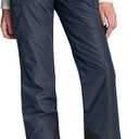 TSLA Women's Winter Snow Pants, Waterproof Insulated Ski Pants, Ripstop Snowboard Bottoms, Basic Snow Pants Dim Charcoal, Small