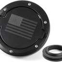 RT-TCZ Fuel Filler Door Gas Tank Cap Cover Accessories for 2007-2017 Jeep Wrangler JK & Unlimited Sport Rubicon Sahara (US Flag)