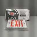 TANLUX Red Exit Sign with Emergency Lights with Remote Capabilities