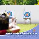 Silipull Archery Backstop Netting, 5 ft x 3.35 ft x 0.08 in, 45 lbs